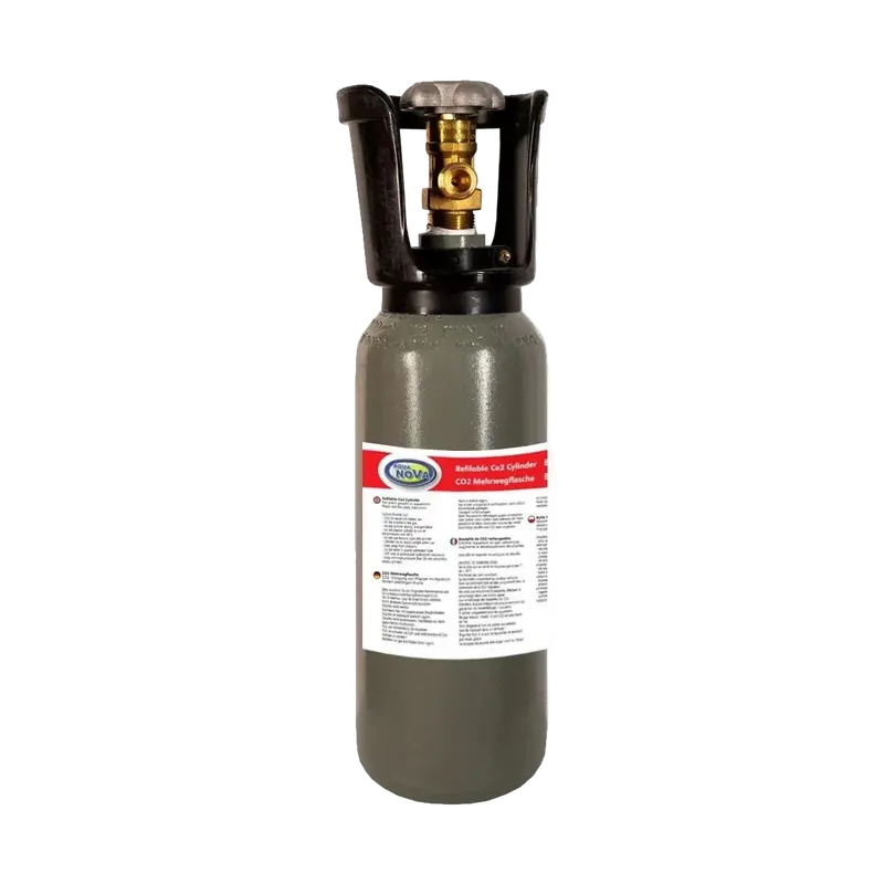 AQUA NOVA CO2 Mehrwegflasche grau – 2, 5 & 8 Liter