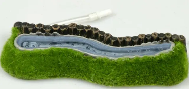 Aqua Nova Deko Palisade Luftstein Sprudelstein Ausströmer 16x5cm Moos Ornament