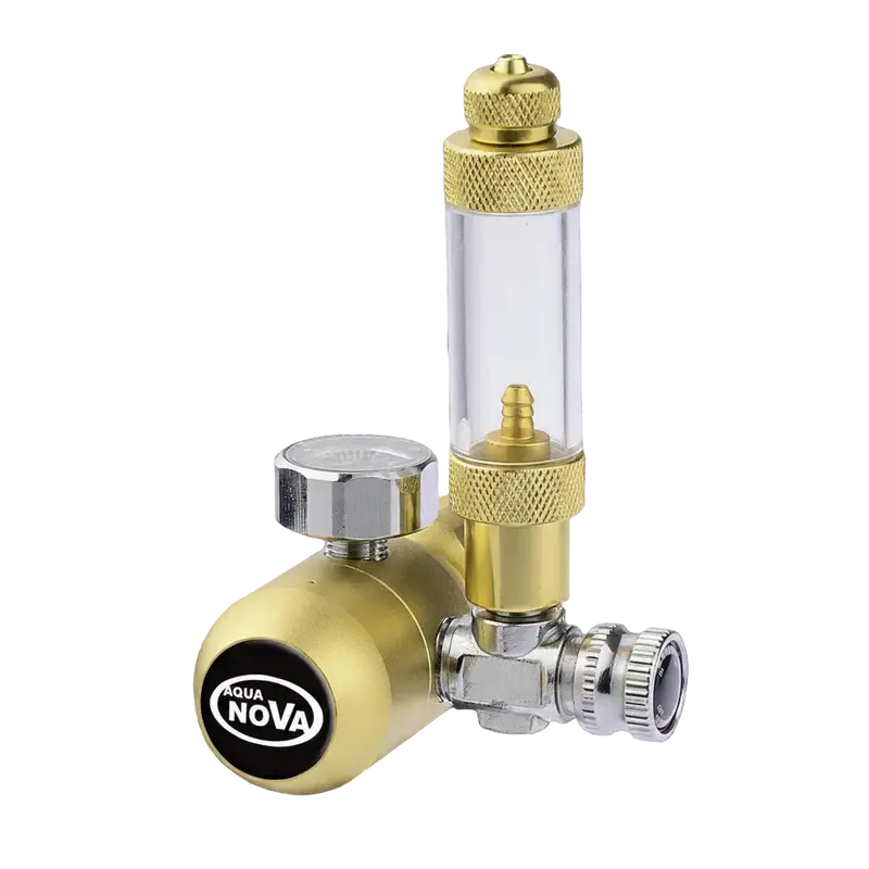 AQUA NOVA Gold Series CO2 Druckminderer mit Blasenzähler