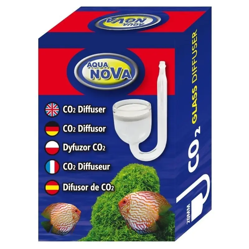 Aqua Nova Nano Glasdiffusor 20mm incl. Saugnapf - Co2 Diffusor