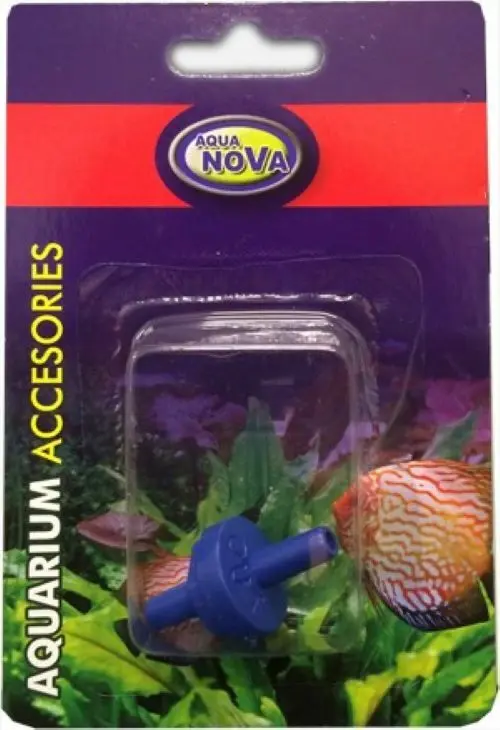 Aqua Nova Rückschlagventil blau für 4/6er Schläuche Aquarium Zubehör