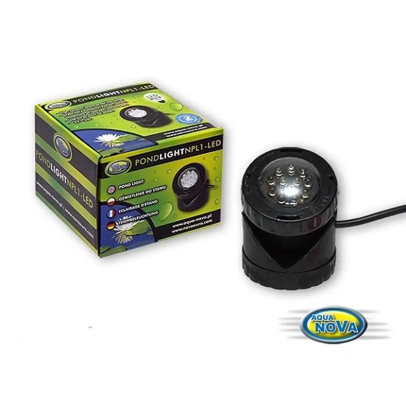 Aqua Nova Teichleuchte LED 1,6W Gartenteich Teich Lampe Beleuchtung Bachlauf
