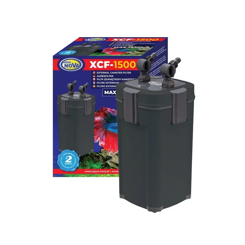 Aqua Nova UV Aussenfilter für 300L Aquarium Außenfilter Filter 1450 l/h XCF-1500