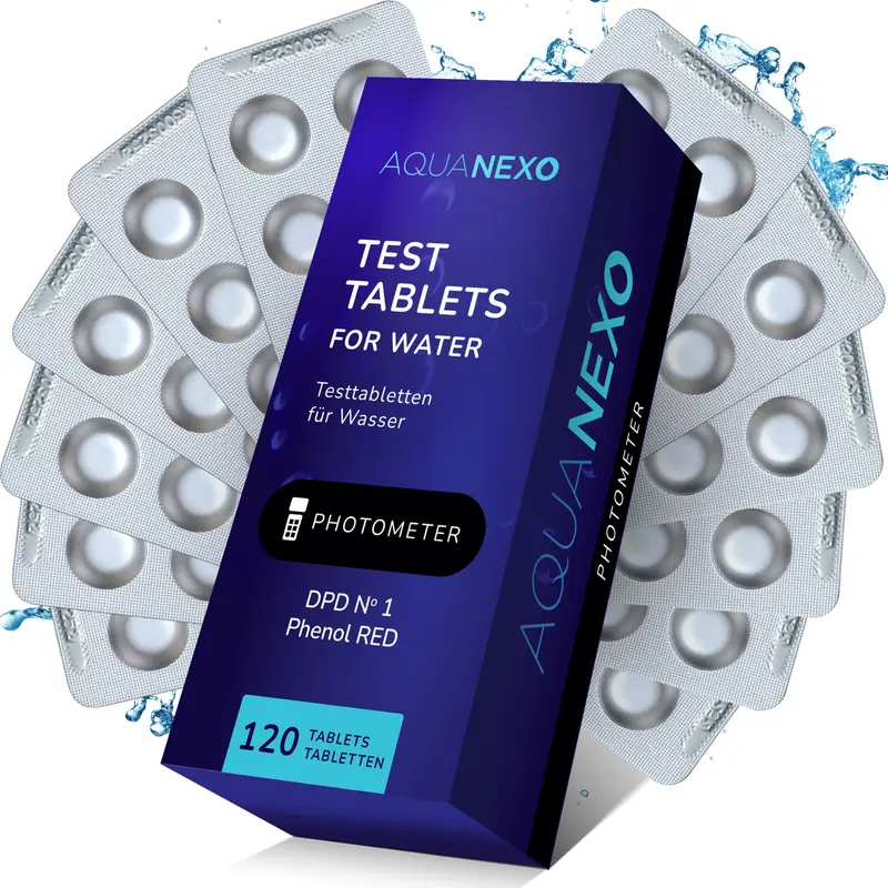 Aquanexo Photometer-Duo pH & Chlor Test-Tabletten (Phenol Red & DPD1) für PoolLab