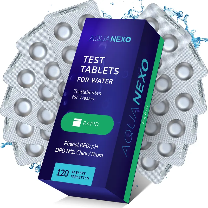 Aquanexo Rapid-Testtabletten pH & Chlor (DPD1) – Nachfüllung für Schütteltester