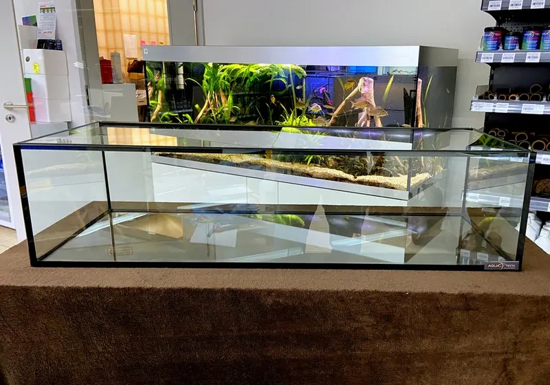 AQUARIUM 100x40x25cm (100l) mit Schiebeabdeckung