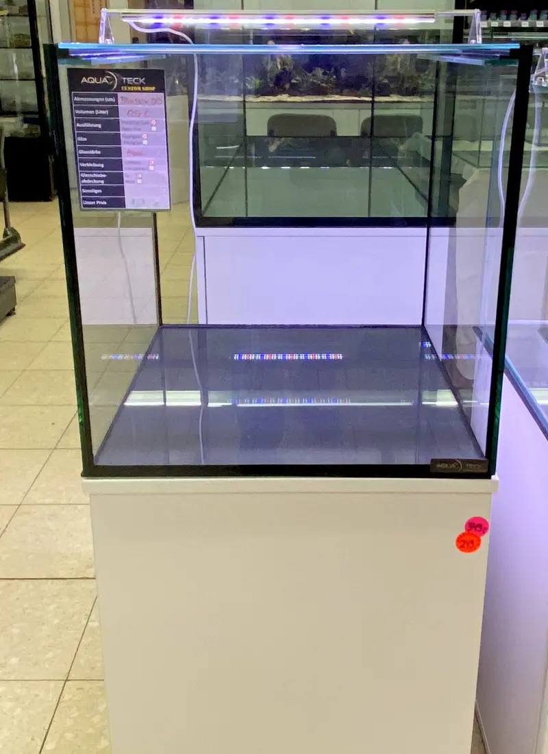 AQUARIUM 50x50x50cm (125l) "premium line" mit Schiebeabdeckung