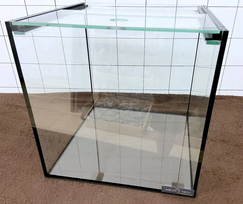 AQUARIUM WÜRFEL 35x35x35cm -S- (42l) "premium line" mit Schiebeabdeckung