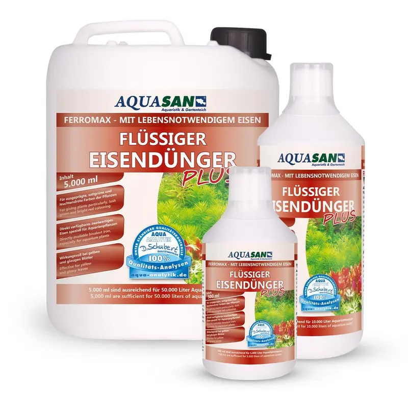 AQUASAN Aquarium FerroMax Flüssiger Eisendünger PLUS