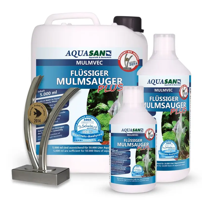 AQUASAN Aquarium MULMVEC Flüssiger Mulmsauger PLUS
