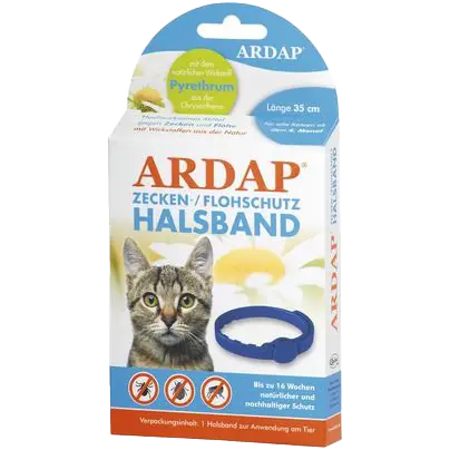 ARDAP Zecken- & Flohhalsband für Katzen