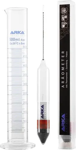 ARKA Aräometer und Messzylinder im Set