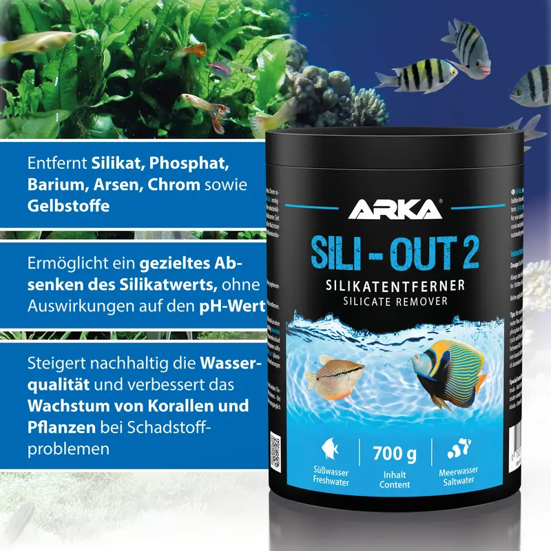 ARKA Sili-Out 2 – Ihr Premium-Silikatentferner Aquarium - AS+