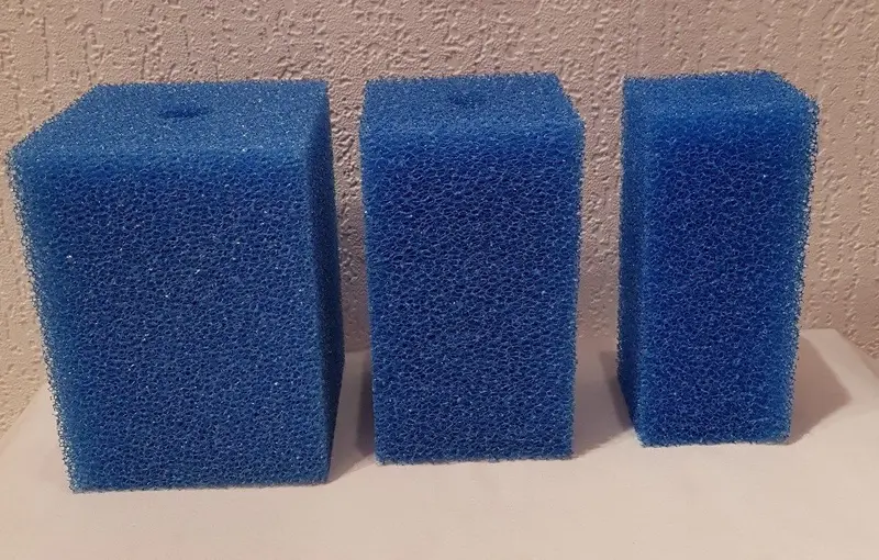 B+H Ersatzschwamm für Schnellfilter abgewinkelt blau - 20mm für Filter