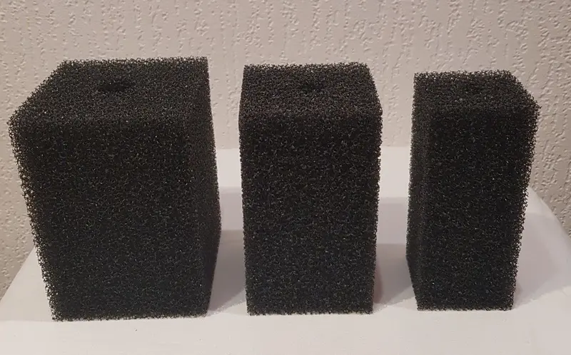 B+H Ersatzschwamm für Schnellfilter abgewinkelt schwarz - 20mm für Filter