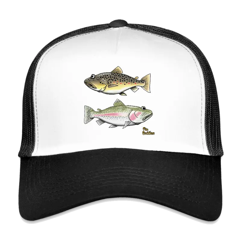 Bachforelle Regenbogenforelle Dublette - Trucker Cap