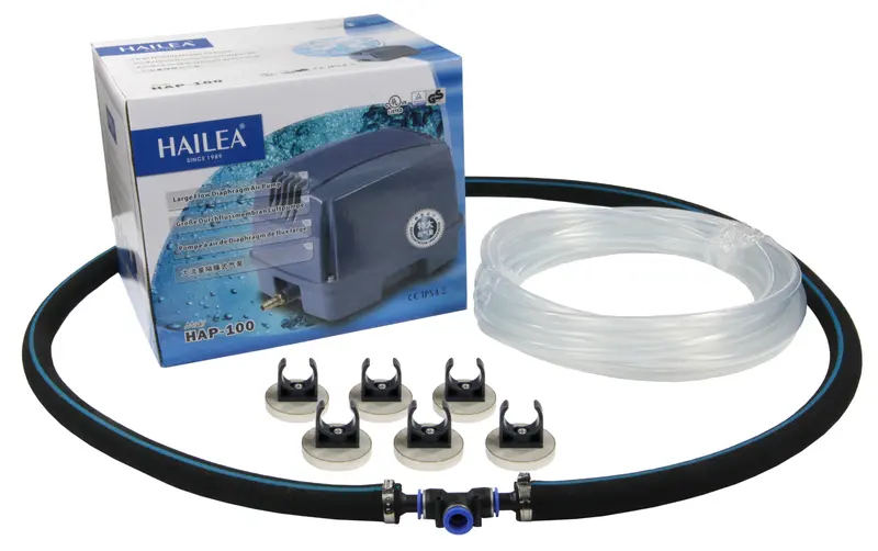 Belüftungssets 2 HAILEA HAP-100 + Belüfterring (Ø 70 cm)