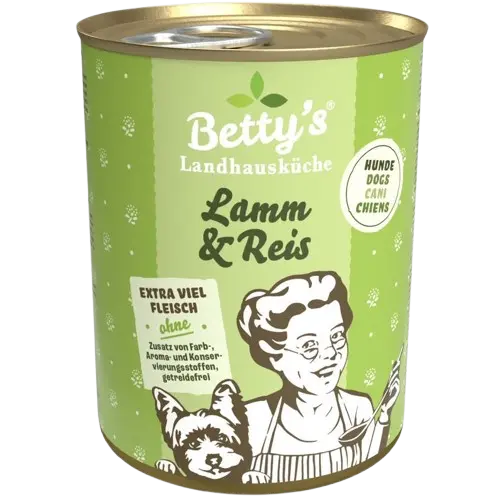 Bettys Landhausküche Hund Dose Lamm & Reis 400 g