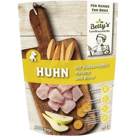 Bettys Landhausküche Hund FB Huhn & Süßkartoffel 300 g