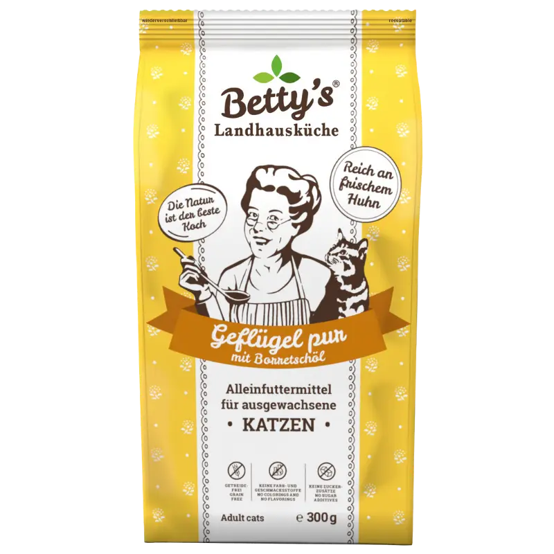 Bettys Landhausküche Katze Adult Trocken Geflügel pur