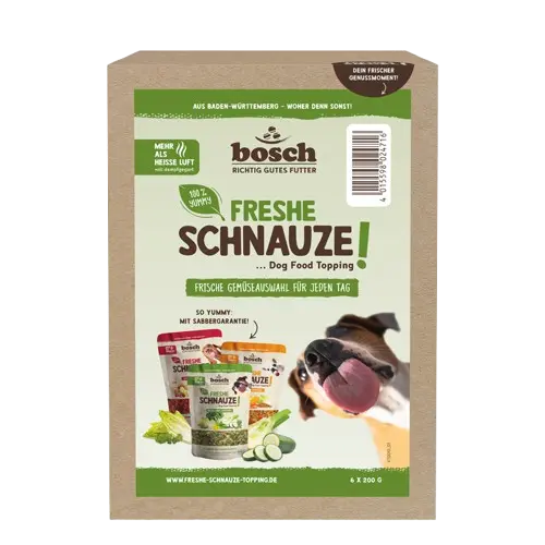 bosch Freshe Schnauze Topping - Aktionspaket Gemüse 6x200g
