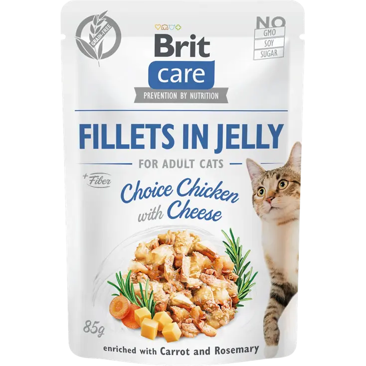 Brit Care Fillets in Jelly Chicken 85 g