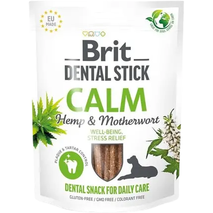 Brit Dog Snack Dental Stick Calm - Hemp & Motherwort 251 g
