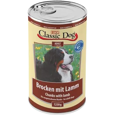 BTG Classic Dog Dose Brocken mit Lamm 1250 g