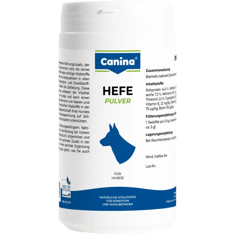 Canina Hefe Pulver