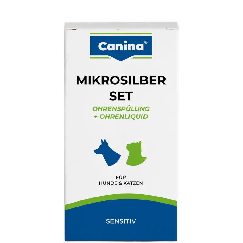 Canina Mikrosilber Set Ohrenspülung & Liquid