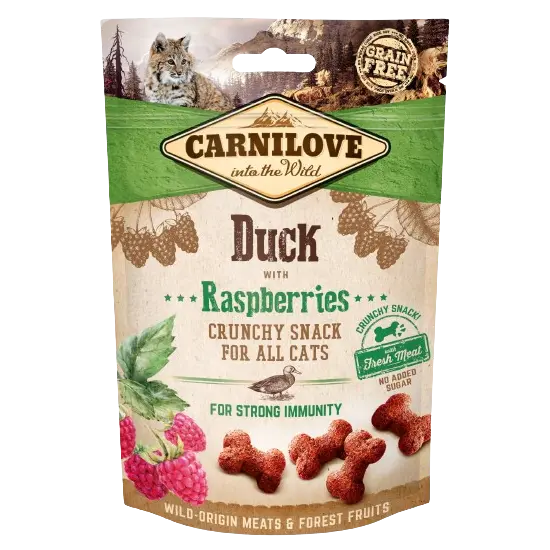 Carnilove Cat Snack Crunchy Duck/Raspberries 50 g