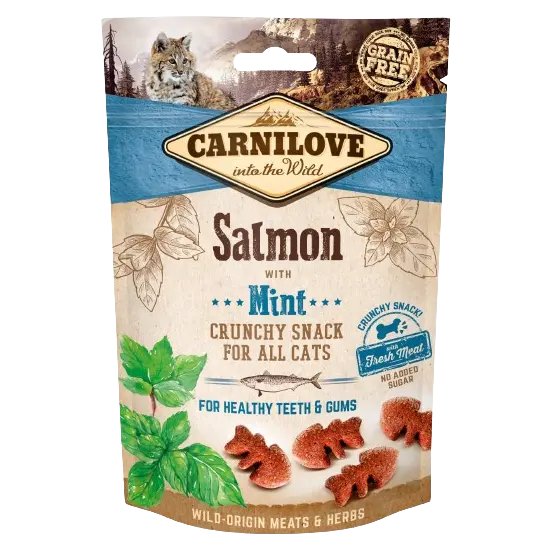 Carnilove Cat Snack Crunchy Salmon/Mint 50 g