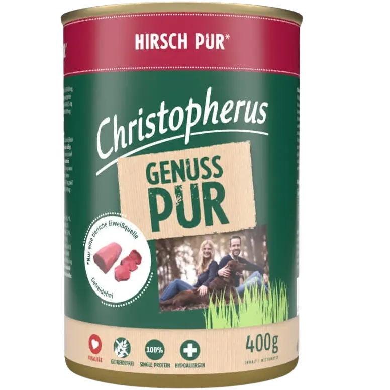Christopherus Pur Hirsch 400 g