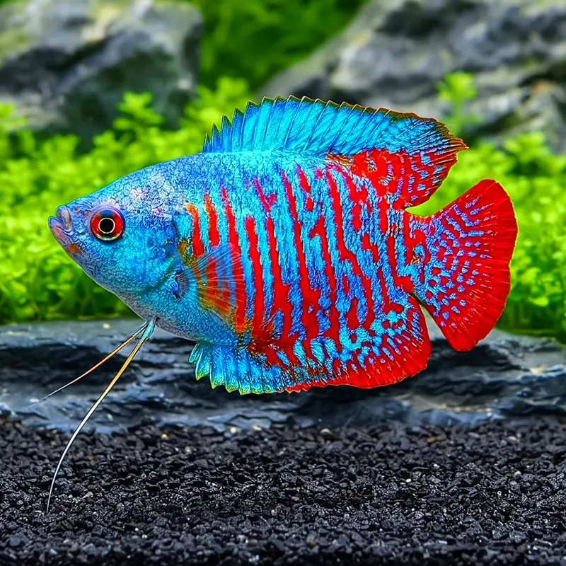 Colisa lalia 💙❤️ (Zwergfadenfisch) Fadenfisch