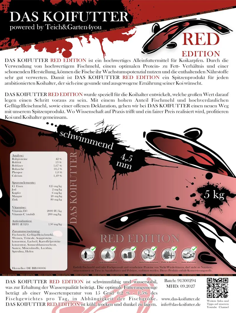 DAS KOIFUTTER RED EDITION - PREMIUM* KOIFUTTER