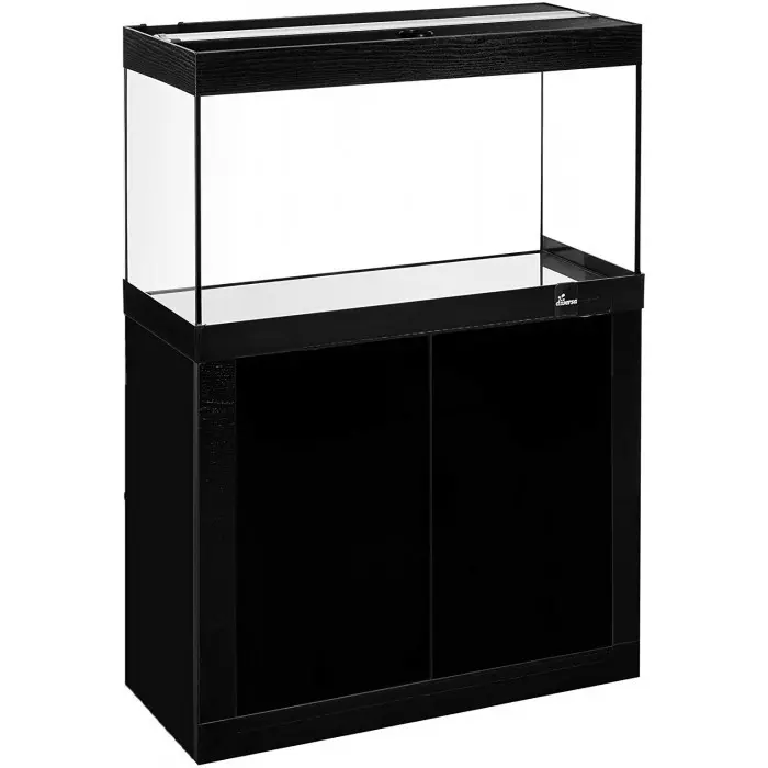 Diversa LED Aquarium Set 80x35x40cm Fine Line 112 Liter rechteck black-black