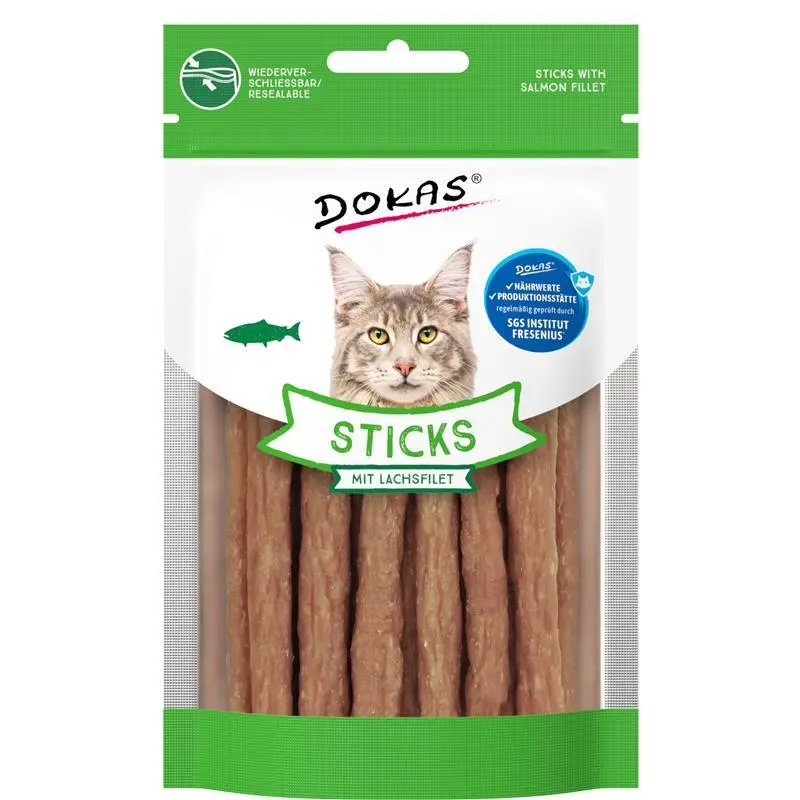 Dokas Cat Sticks mit Lachsfilet 30g