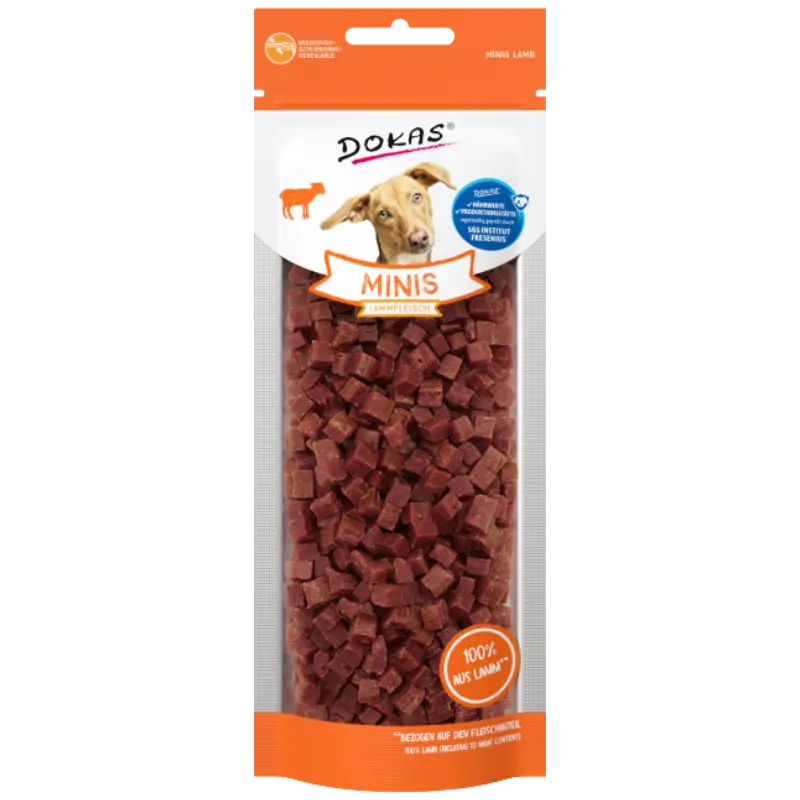 DOKAS Dog Minis Lammfleisch 70 g  | Hundesnack