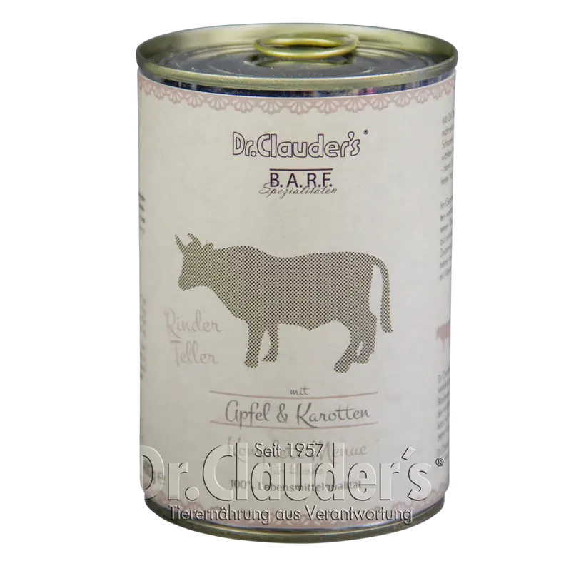Dr.Clauder's BARF Dog Komplettmenü Rinderteller 400 g