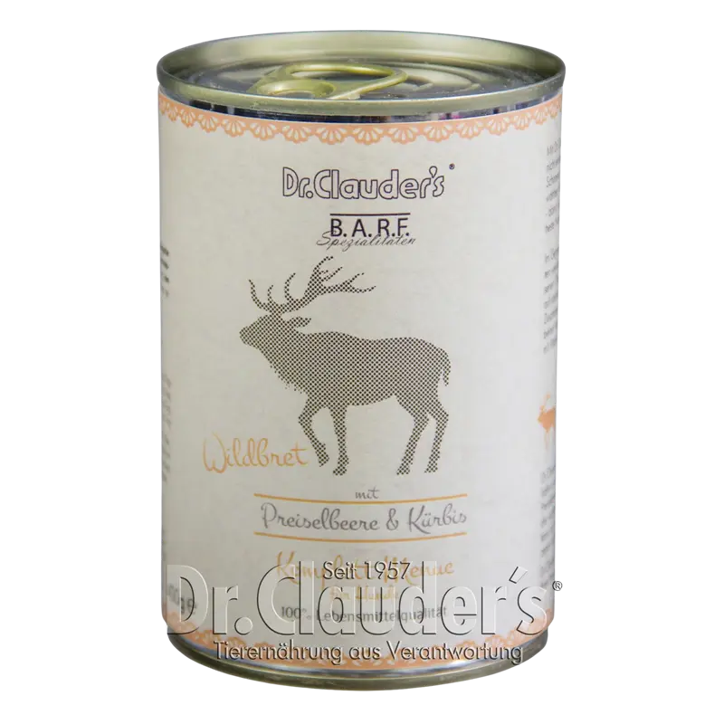 Dr.Clauder's BARF Dog Komplettmenü Wildbret 400 g