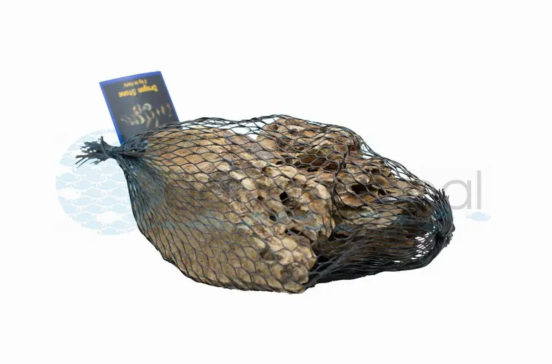 Dragon Stone 2 kg im Netz – Naturstein fürs Garnelenbecken