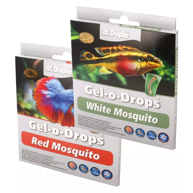 Dupla Gel-o-Drops Red + White Mosquito 24x2g Mückenlarven Set Frostfutter Ersatz