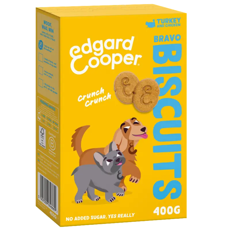 Edgard & Cooper Biscuits Truthahn und Huhn 400 g