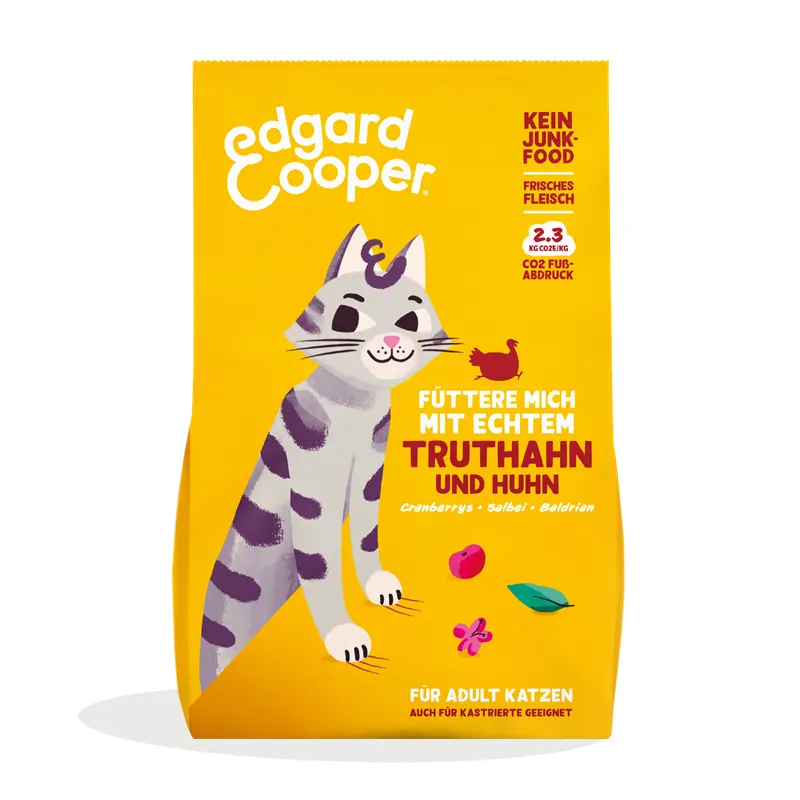 Edgard & Cooper Trockenfutter Adult  frischer Freilandtruthahn und frisches Freilandhuhn