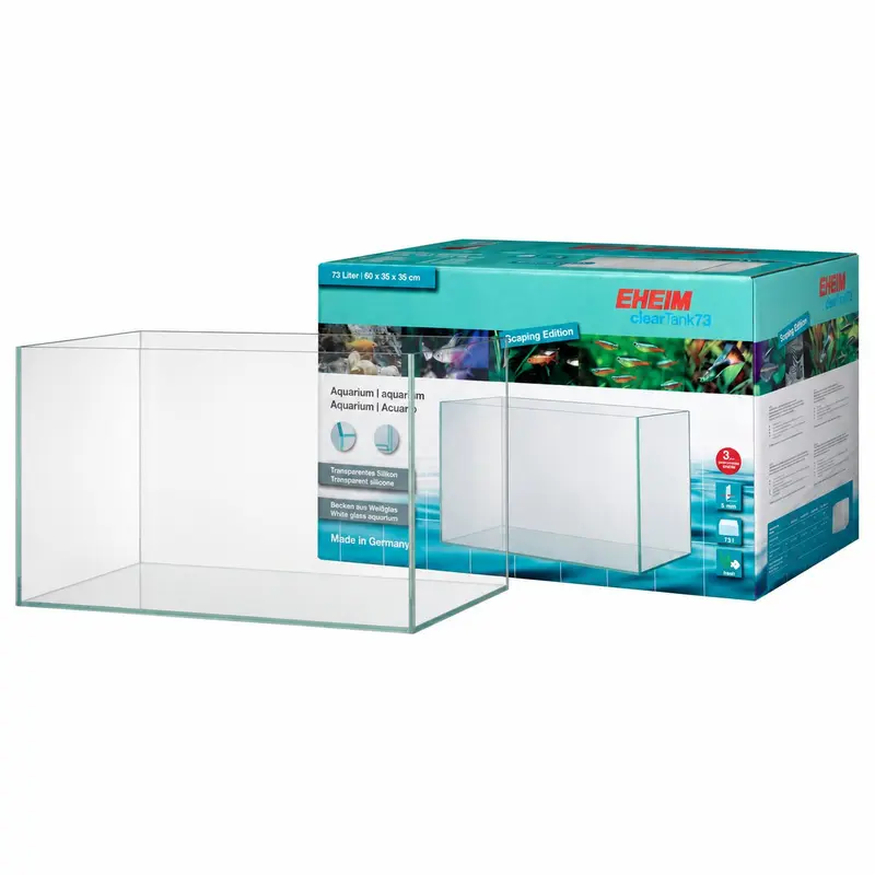 EHEIM clearTank 73 –60x35x35cm Weißglas-Aquarium 73 Liter