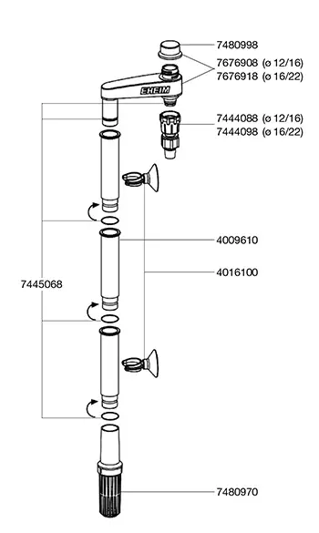 EHEIM Dichtungssatz 7445068