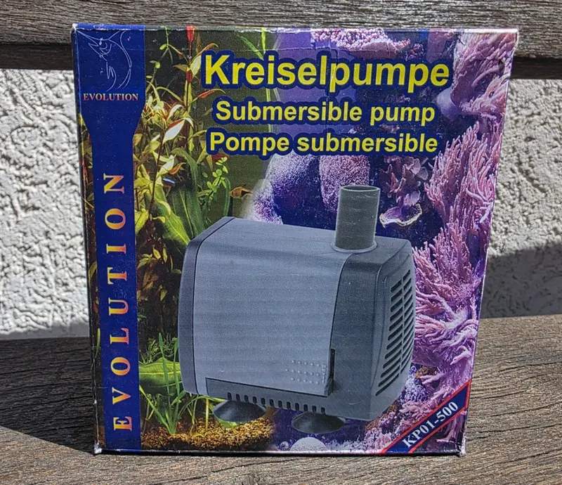 Evolution Kreiselpumpe KP01-500 Strömungspumpe 500l/h Süßwasser Aquarium