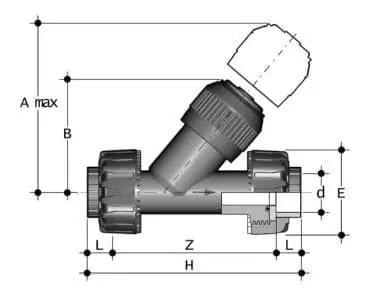 FIP Rückschlagventil PVC-U