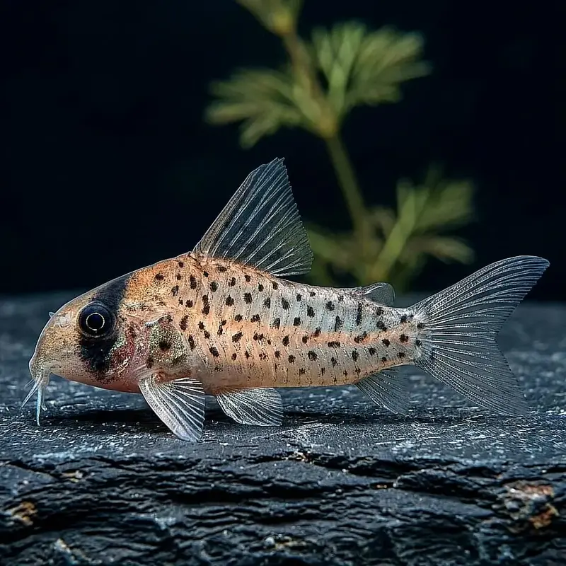 Fleckpanzerwels – Hoplisoma atropersonatum 🐠🖤