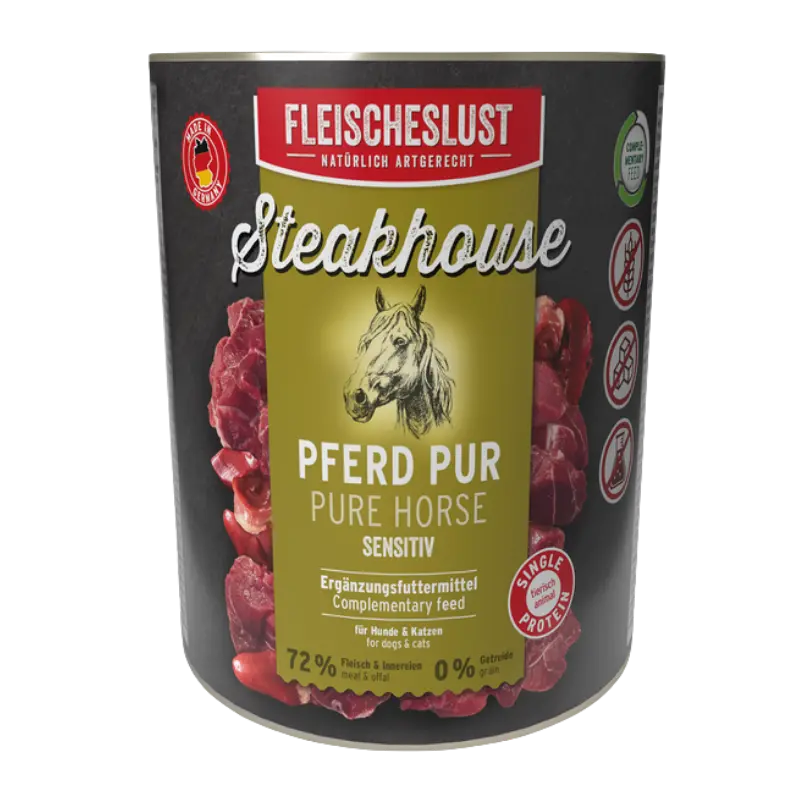 Fleischeslust Steakhouse Pferd pur 800 g